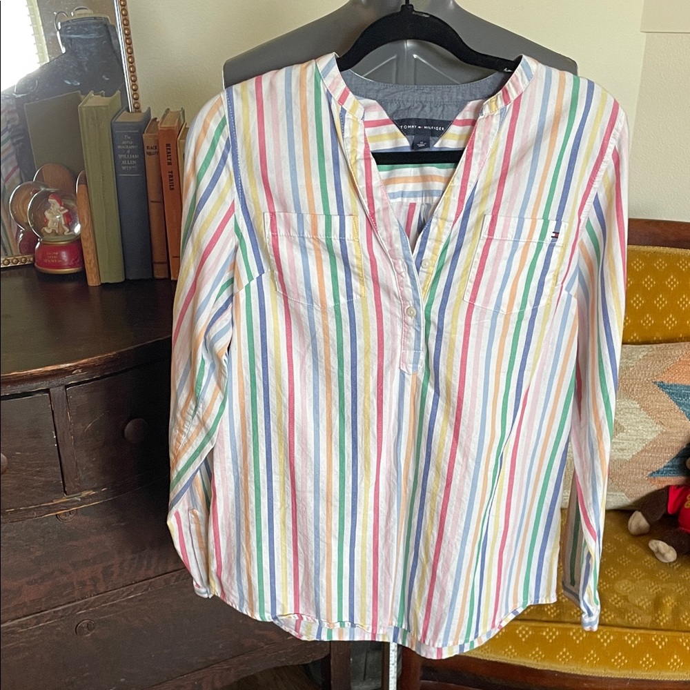 Tommy Hilfiger Striped Multicolor Women's Top